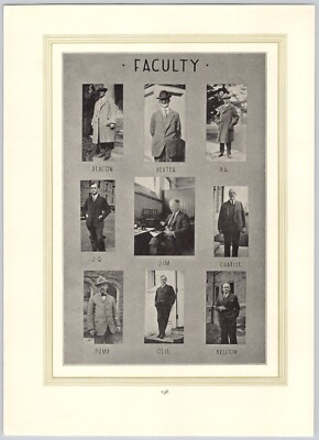 1926 Cornell University Cornellian Faculty Campus Snapshot Collage