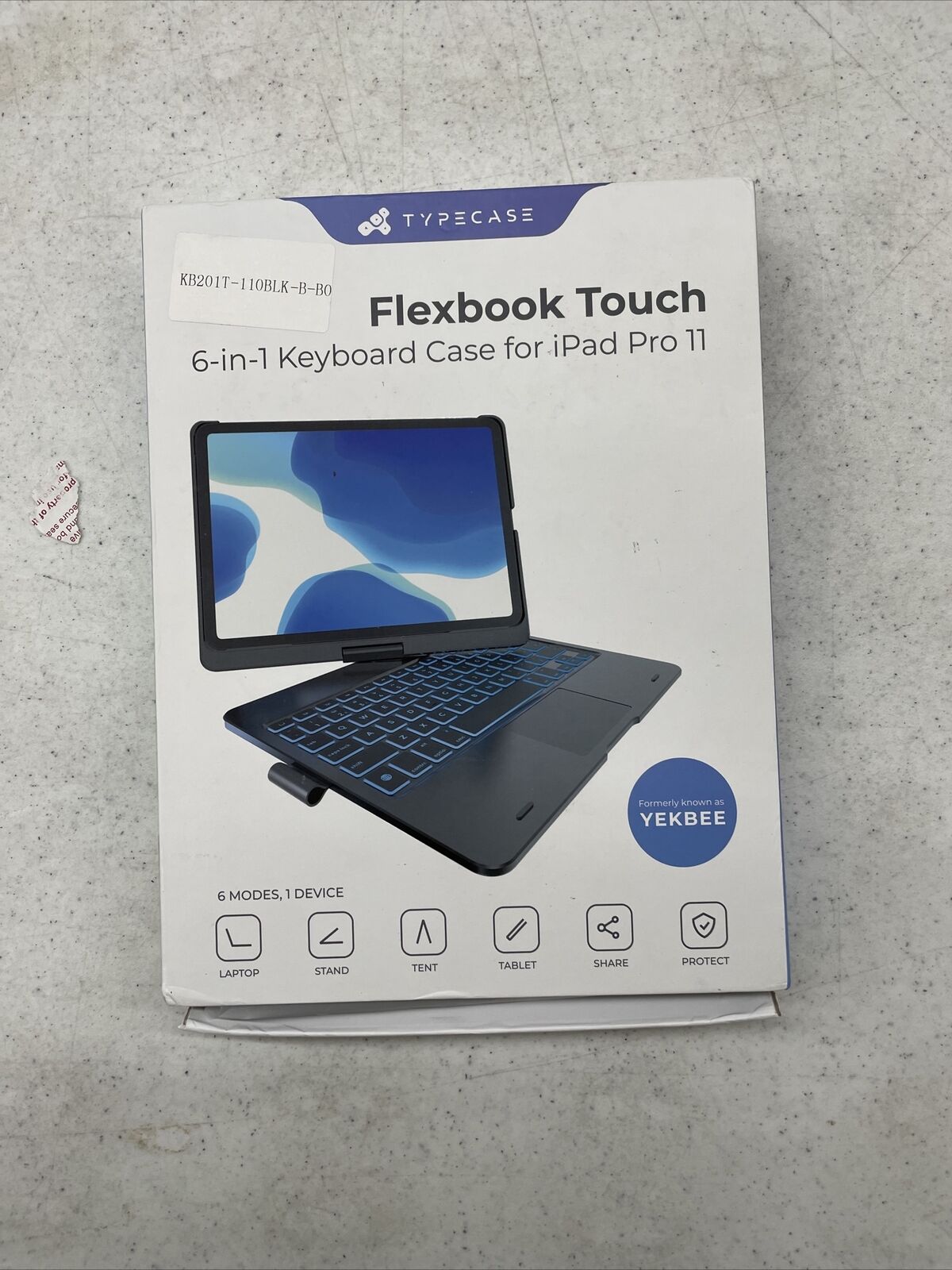 Typecase Flexbook Touch iPad Pro 10.2/10.5 Keyboard Case with Touchpad.  Grey