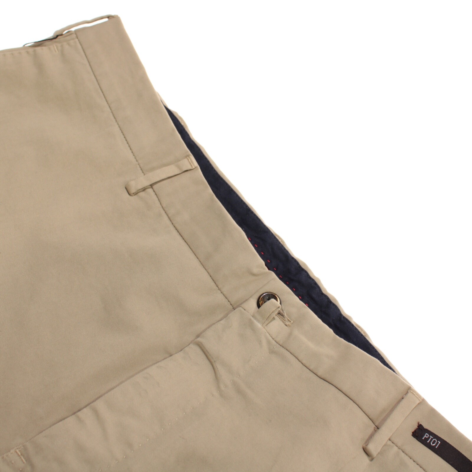 PT01 NWT Bermuda Shorts Size 58 42 US Solid Light Tan Cotton Blend