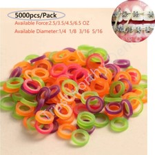 Dental Orthodontic Super Elastics Rubber Bands Ties Ligatures Color 2.5OZ 6.5OZ