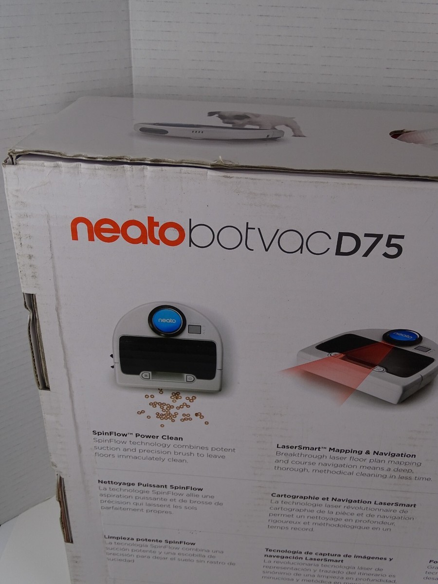 Neato Botvac D75 Smart Cleaning Robotic Vacuum Robot New Sealed