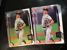 2015 Bowman Draft #173 Drew Finley 11 count 3 chrome 8 base lot New York Yankees