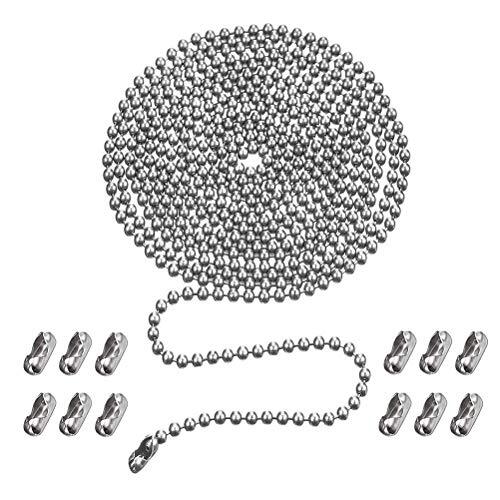 Rust-Proof 120 Inch Copper Ceiling Fan Pull Chain with 3mm Beaded Ball Light Pull Extension-image