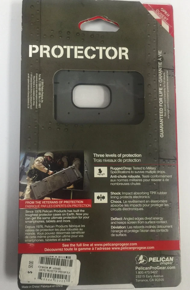 NUEVA Funda Pelican ProGear para Samsung Galaxy S6 edge+ PLUS en Negro/Gris Foto 2 de 2