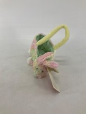 RARE Vintage Russ Easter Bunny Springtime Tote-a-Longs Plush Tiny Purse Pastel