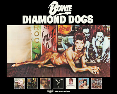 David Bowie Diamond Dogs Promotional Poster (1974) - 8x10 Color
