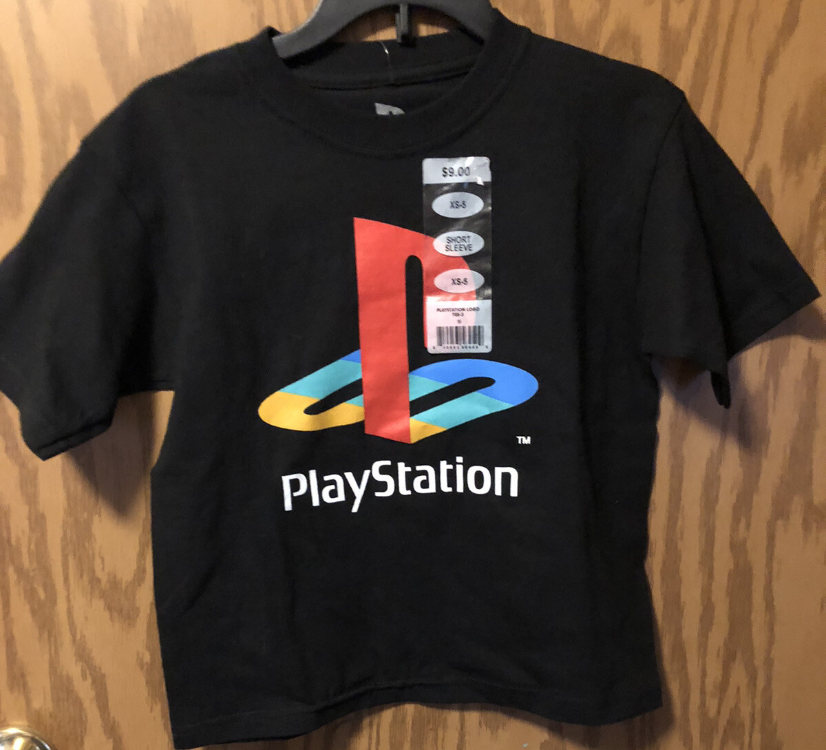 Sony PlayStation Boys' Classic Logo Short Sleeve Black T Sony PlayStation Boys' Classic Logo Short Sleeve Black T
