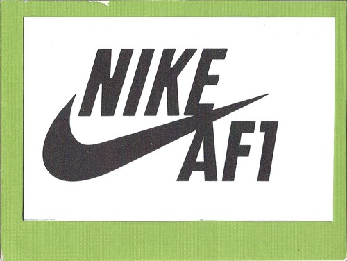 Pequeño Nike Air Force 1 plástico signo para hogar/oficina Inche 6 1/2 X 4  1/4 Inche | eBay