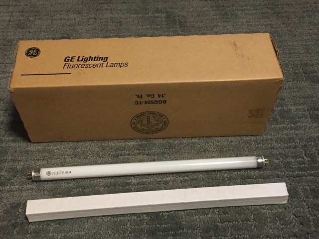 GE 10059 F8T5/CW 8W Straight T5 Fluorescent Tube Light ...