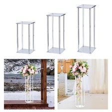 Acrylic Vases Wedding Centerpieces Clear Flower Arrangement Stand for Shelf