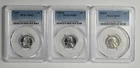 1943 P D S 1c Lincoln Steel Wheat Cent PCGS MS 63 Three Coin Lot Just Graded