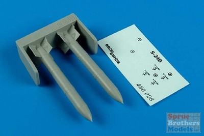 ARSAB480028 1:48 AeroBonus S-24-B Russian Air-to-Ground Rockets