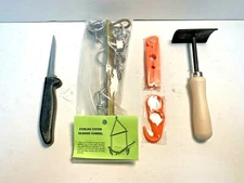 Fur Handling Kit (Trapping Supplies skinning knife fleshing tool tail stripper)
