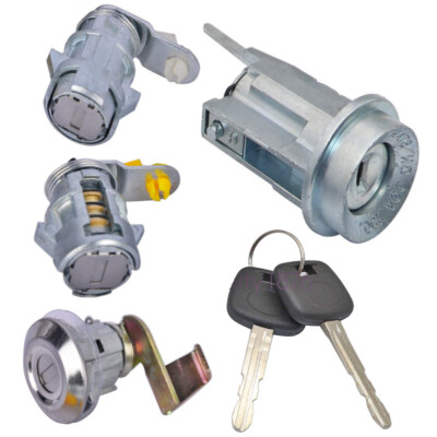 New Door Lock & Key Ignition Barrel Set For Toyota Pickup Hilux RN85 LN106 88-97