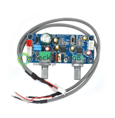 Single Power DC 9-32V Low Pass Filter Bass Subwoofer Pre-AMP Amplifier Board NEW