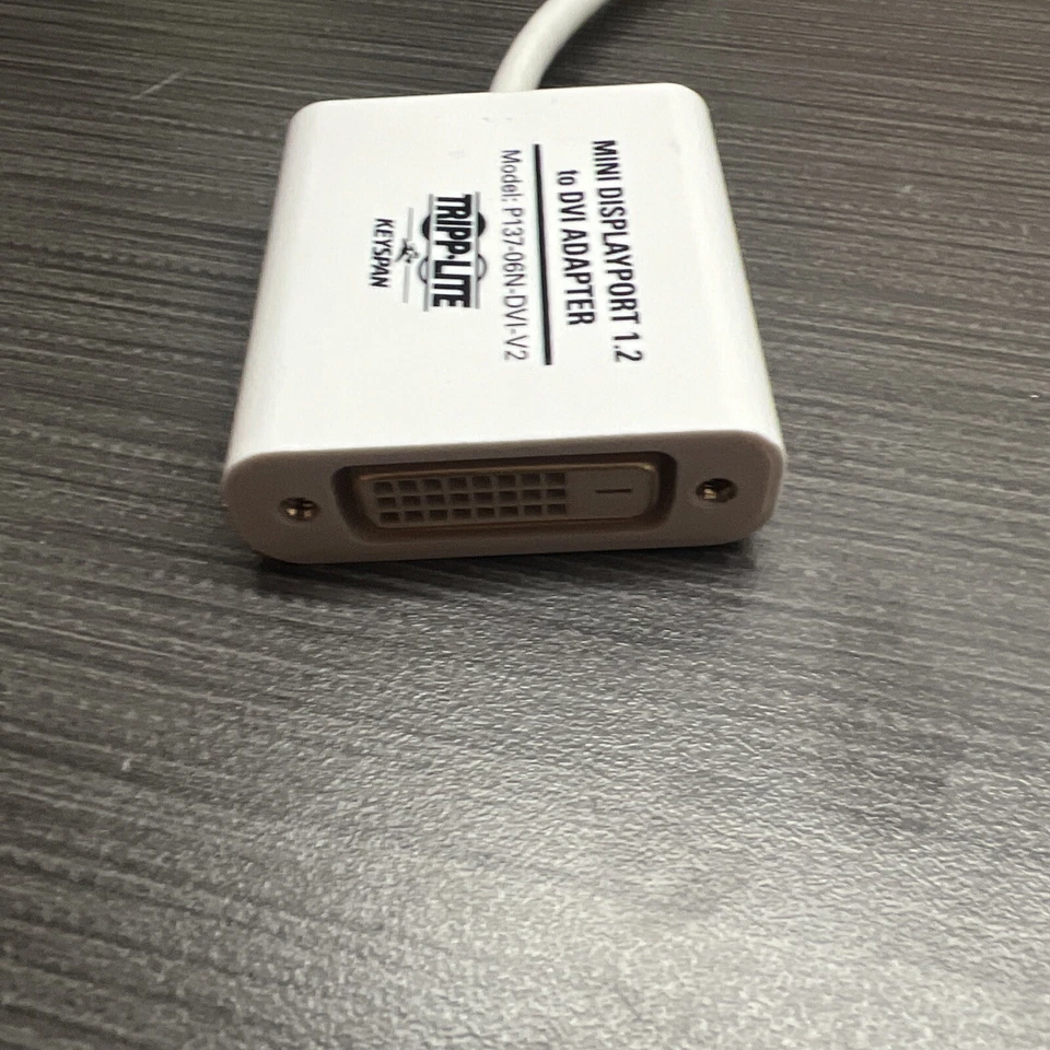 TRIPP LITE Mini Display Port 1.2 to DVI Adapter Model: P137-06N-DVI-V2 - Image 2 of 3