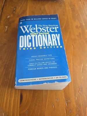 The New American Webster Handy College Dictionary: Third Edition