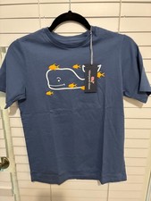 Vineyard Vines Boys Navy Blue Short Sleeve Whale Pocket T-shirt M 12-14 NWT