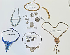 Designer Vintage Lot Trifari Weiss Coro Lisner Hobe Austria Kramer 13p READ