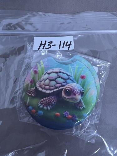 Posavasos para coche tortuga ~ paquete de 2 - Imagen 4 de 4
