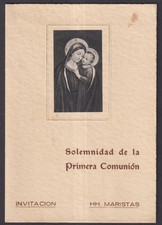 Holy card antique de la Virgin santino image pieuse estampa