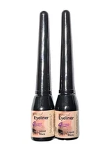 2 PACK! Prosa 4 in 1 Delineador Black Liquid Eyeliner - Tintero (Felt Tip)  
