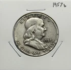 1957 D Franklin Half Dollar, 90% Silver, Very Nice, Low Mintage!🔥