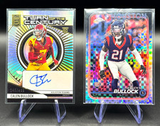 2024 Rookie Cards - Calen Bullock - Houston Texans - 2 card Lot - Auto/Numbered!