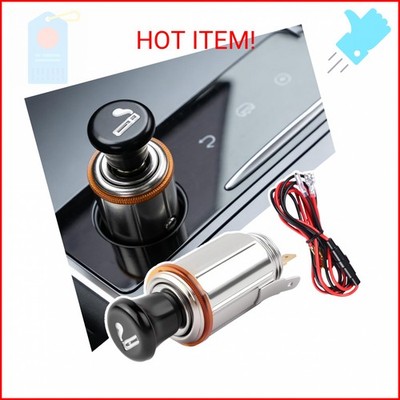 Car Cigarette Lighter Socket with Cigarette Lighter Heater,12V Cigarettes Lighte