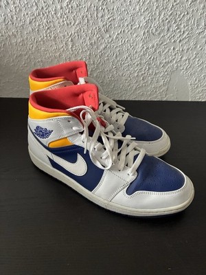 Nike Air Jordan 1 Mid ''White/Laser Orange'' - Größe 44,5 - NEU & OVP