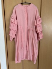 Pink Mini Dress with Ruffle Sleeves