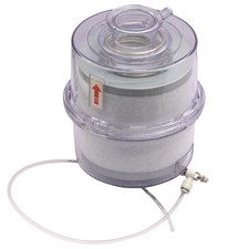 Vacuum Pump Oil Mist Exhaust Filter with Transparent Shell, KF40 Mount