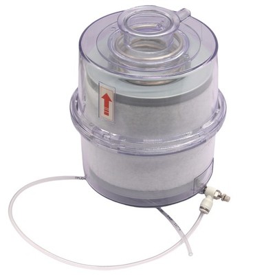 Vacuum Pump Oil Mist Exhaust Filter with Transparent Shell, KF40 Mount