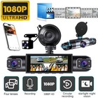 1080P 4 Channel Wifi Dash Cam Driving Recorder HD Car Front+Rear Camera G-Sensor