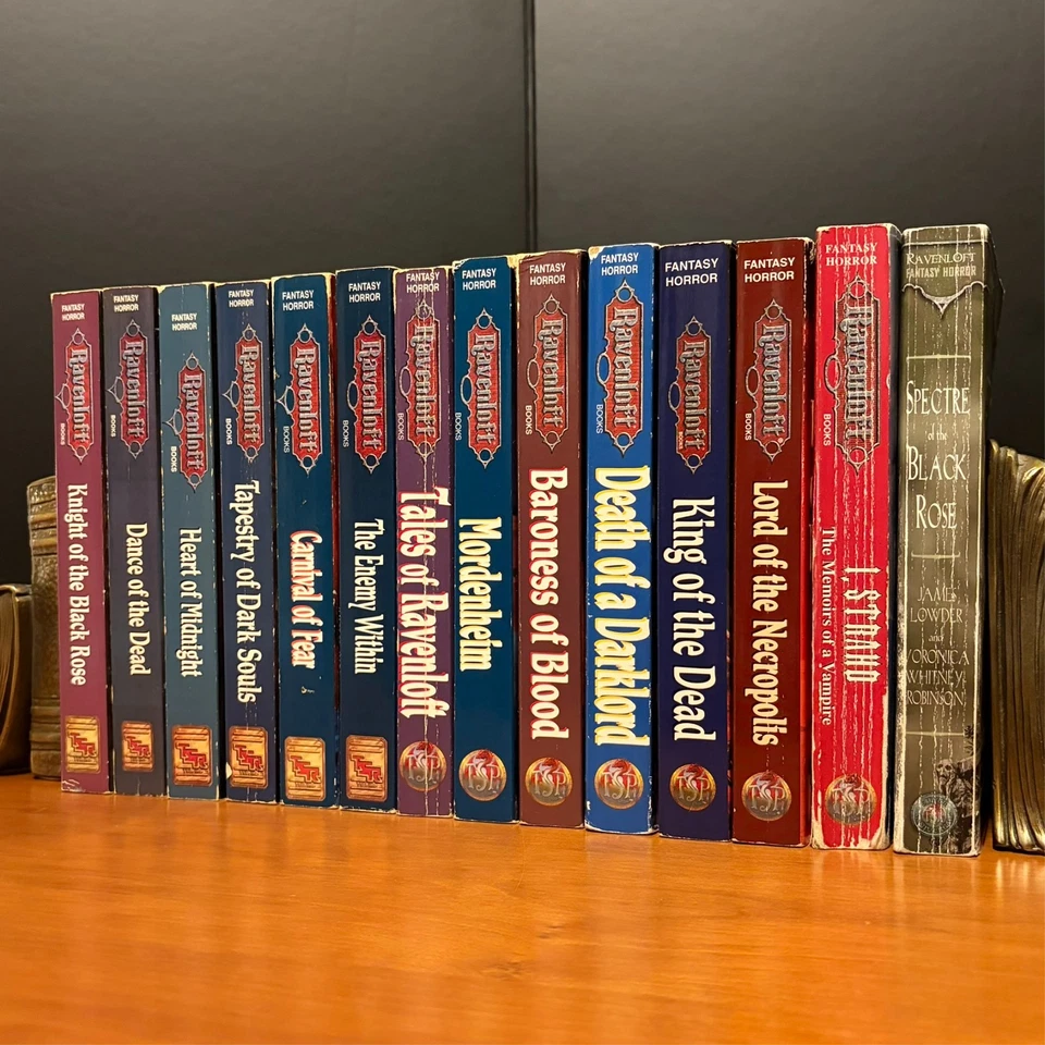 Ravenloft: 14 Vintage Fantasy Horror Set, Dungeons & Dragons Rare Paperback Lot - Image 3 of 4
