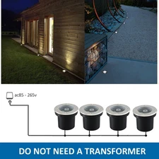 Well Light Landscape LED Underground Warm White w/ 11in Cable for Driveway Deck