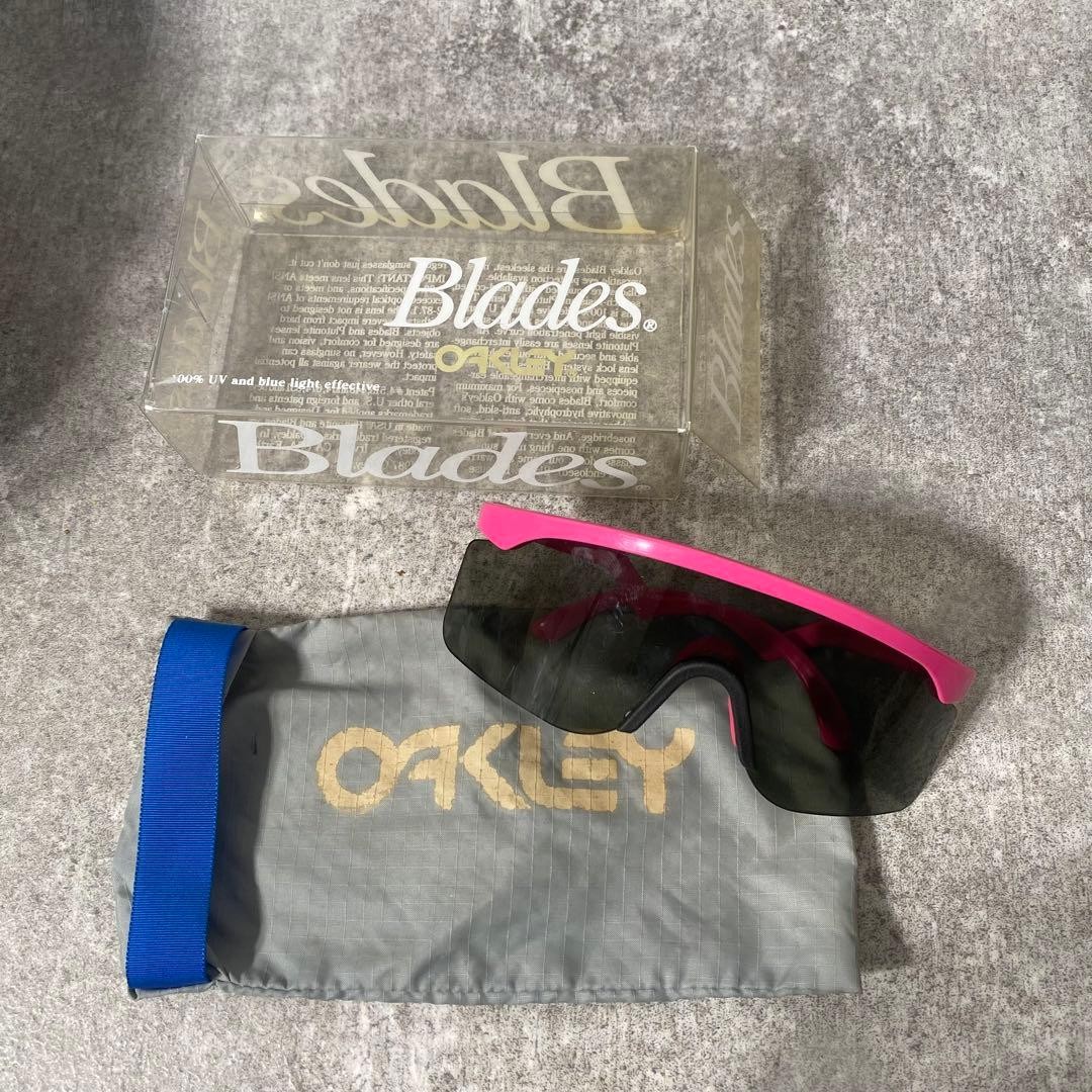 Rare OAKLEY Razor Blades 80s Deadstock Vintage Sunglasses - Auth