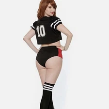 New QUARTERBACK CUTIE Halloween Costume by Dreamgirl Size LARGE (10-14) Football
