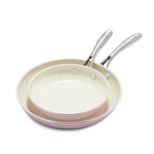 GreenLife Artizan 20cm & 26cm Frying Pan Set | Ceramic Non-Stick | PFAS Free | P