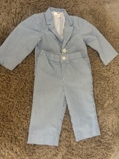 bpc Jungen Einteiler Strampler blau/weiß ges...