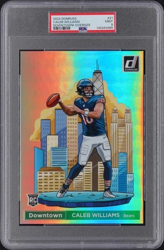 2024 PANINI DONRUSS DOWNTOWN! OVERSIZE #21 CALEB WILLIAMS ROOKIE RC PSA 9
