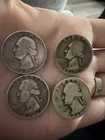Washington Silver Quarters Lot 1940 1942 1946 1956 Denver Circulated
