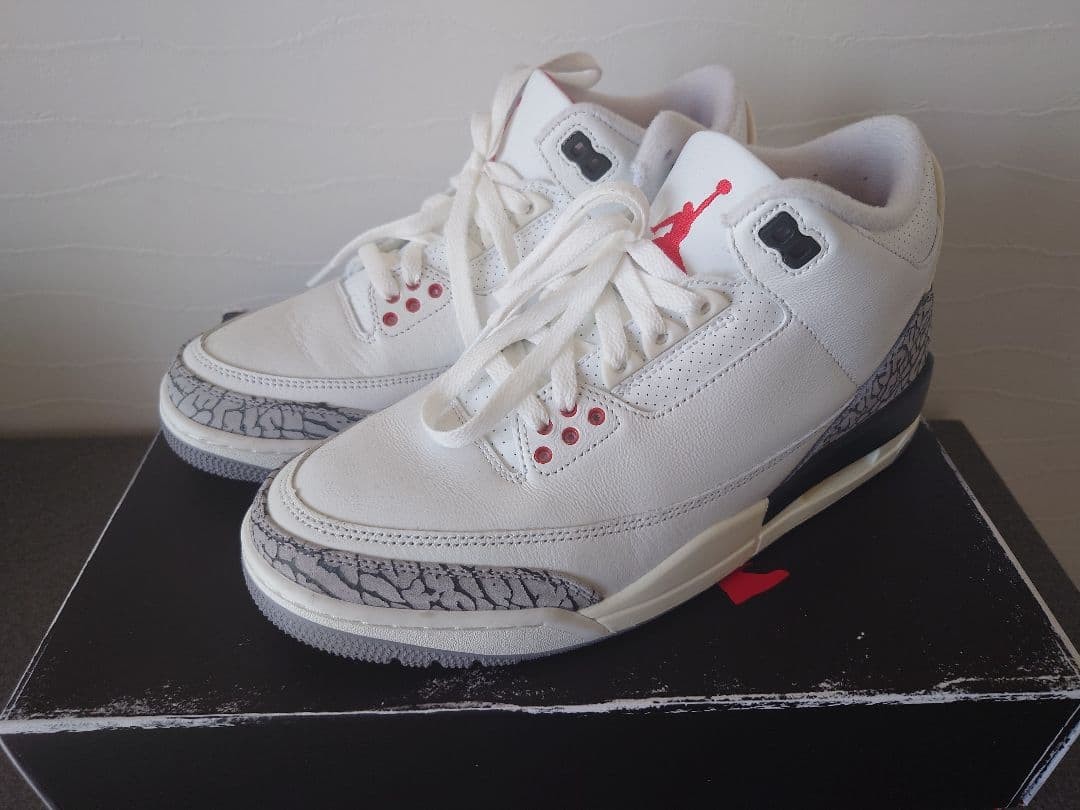 Nike Air Jordan 3 Retro Sneakers Black Gray US Men's New