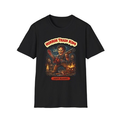 Horror Trash Kids Ashy Slashy T-Shirt | Retro Horror Movie Graphic