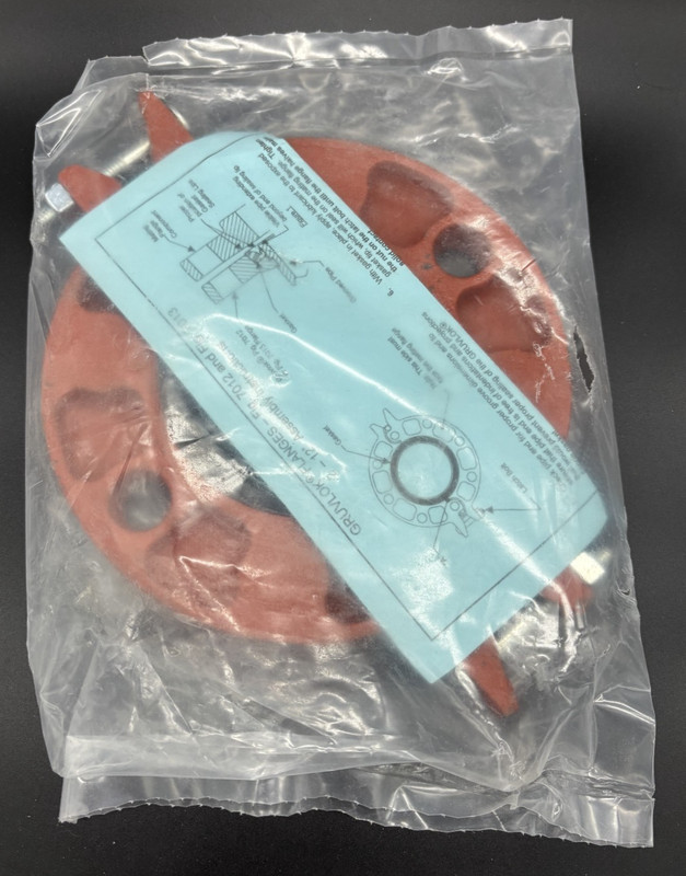 Gruvlok 4" FIG 7012 Flange w/Nitrile Gasket, Ductile Iron Ptd. Orange NEW IN PKG