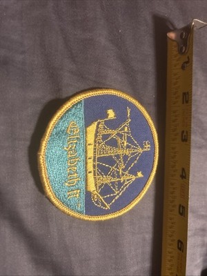 Vintage - Elizabeth II Sailing Ship - Outer Banks North Carolina Patch (3in)