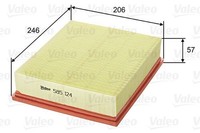 Luftfilter Valeo 585124 FÜR Land Rover