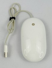 Apple Mighty Mouse Wired USB Optical Mouse Model A1152 MB112LL/A White Working