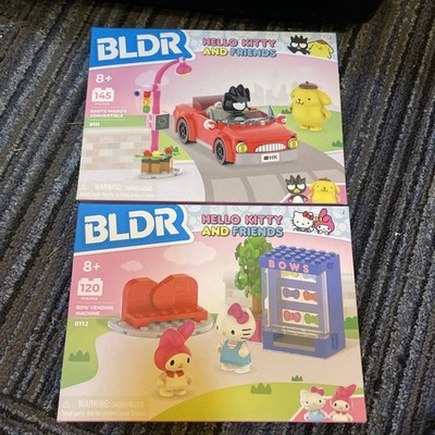 Lot Of 2 - BLDR Hello Kitty & Friends Builder Set 120 NEW Vending & Convertible 