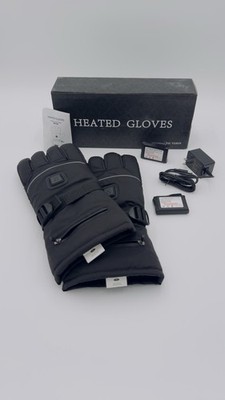 Heated Gloves Global Vision Rechargeable 7.4V Batteries Waterproof  Size XL New